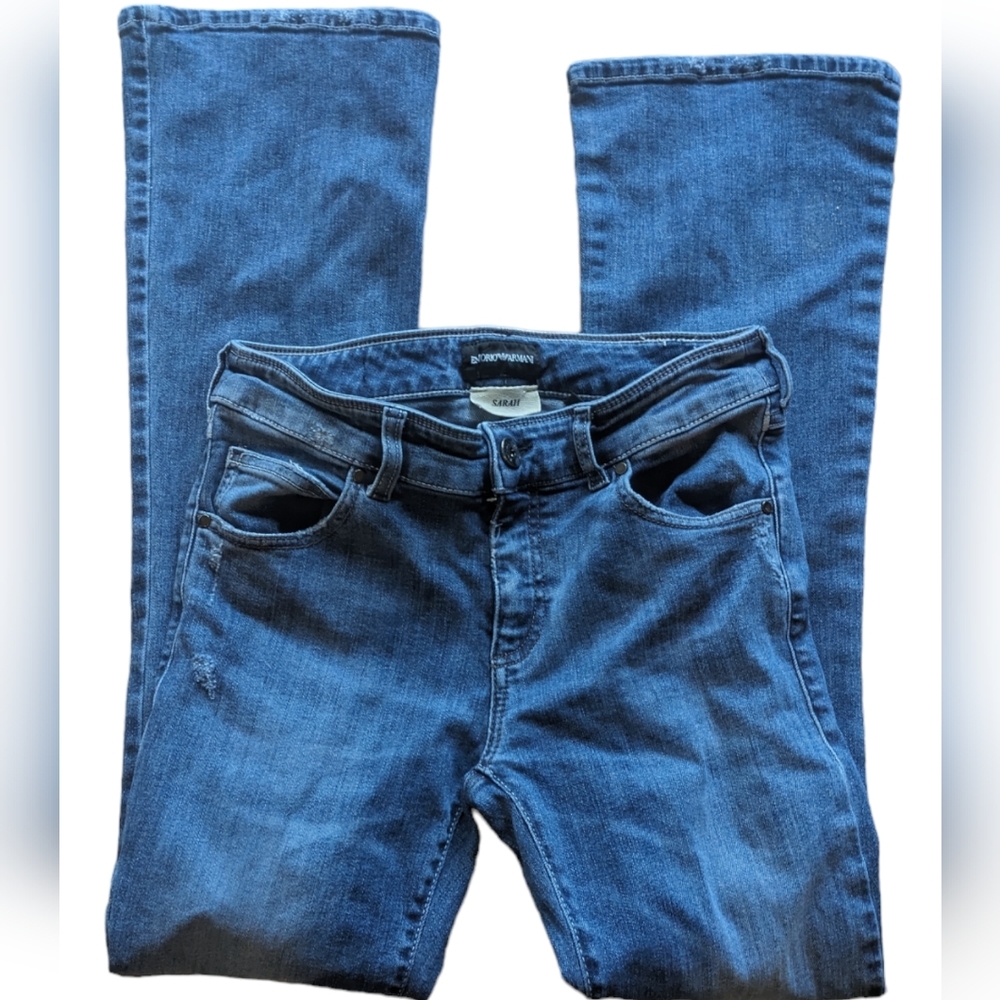 Emporio Armani Sarah Flare Leg Jeans Size 27